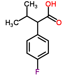 2-(4-Fluorophenyl)-3-methylbutyricacid Structure