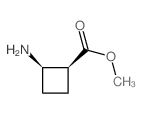 Cyclobutanecarboxylic acid, 2-amino-, methyl ester, (1S,2R)- (9CI)结构式