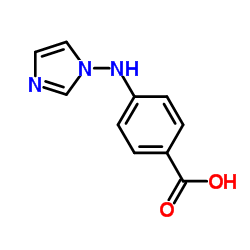 Benzoic acid, 4-(1H-imidazol-1-ylamino)- (9CI)结构式