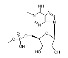 1-methyl-6,N6-didehydro-1,6-dihydro-[5']adenylic acid methyl ester结构式