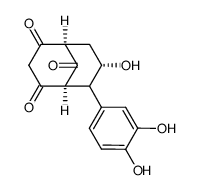 (1R,5S)-6α-(3,4-Dihydroxyphenyl)-4,7β-dihydroxybicyclo[3.3.1]non-3-ene-2,9-dione picture