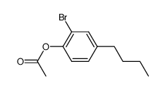 2-bromo-4-butylphenyl acetate Structure