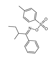 1-Phenyl-2-methyl-1-butanon-anti-oximtosylat结构式