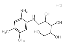 Ribitol,1-(6-amino-3,4-xylidino)-1-deoxy-, monohydrochloride (8CI)结构式