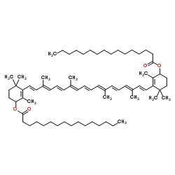 b,b-Carotene-4,4'-diol Dipalmitate Structure