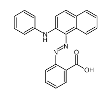 2-(2-anilino-[1]naphthylazo)-benzoic acid结构式