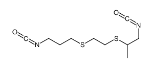 1-isocyanato-2-[2-(3-isocyanatopropylsulfanyl)ethylsulfanyl]propane Structure
