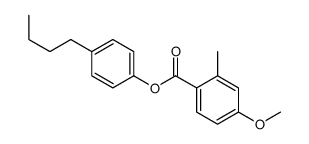 (4-butylphenyl) 4-methoxy-2-methylbenzoate结构式