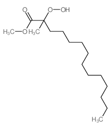 methyl 2-hydroperoxy-2-methyl-tetradecanoate Structure