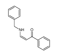 (Z)-3-(benzylamino)-1-phenylprop-2-en-1-one结构式