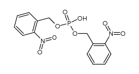 bis(2-nitrobenzyl) hydrogen phosphate Structure