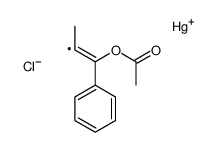 (1-acetyloxy-1-phenylprop-1-en-2-yl)-chloromercury结构式