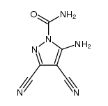 5-amino-3,4-dicyano-pyrazole-1-carboxylic acid amide Structure