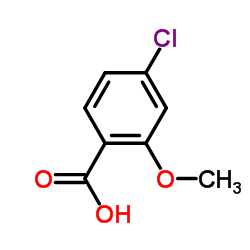 2-甲氧基-4-氯苯甲酸结构式