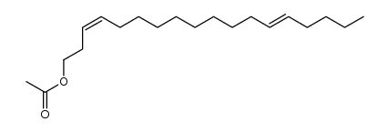 (3Z,13E)-3,13-octadecadienyl acetate结构式