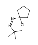 tert-butyl-(1-chlorocyclopentyl)diazene结构式