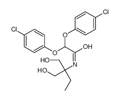 2,2-bis(4-chlorophenoxy)-N-[1-hydroxy-2-(hydroxymethyl)butan-2-yl]acetamide结构式