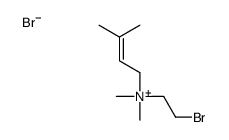 2-bromoethyl-dimethyl-(3-methylbut-2-enyl)azanium,bromide Structure