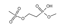 Methanesulfonic acid 2-(hydroxy-methoxy-phosphoryl)-ethyl ester结构式