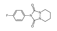 2-(4-fluorophenyl)-5,6,7,8-tetrahydro-[1,2,4]triazolo[1,2-a]pyridazine-1,3-dione结构式