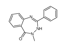 4-methyl-2-phenyl-3H-1,3,4-benzotriazepin-5-one结构式