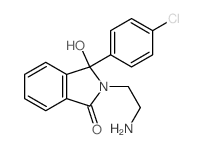 2-(2-aminoethyl)-3-(4-chlorophenyl)-3-hydroxy-1-isoindolinone结构式