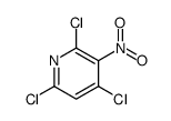 2,4,6-三氯-3-硝基吡啶结构式
