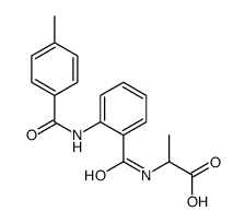 2-[[2-[(4-methylbenzoyl)amino]benzoyl]amino]propanoic acid Structure