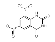 2,4(1H,3H)-Quinazolinedione,6,8-dinitro-结构式