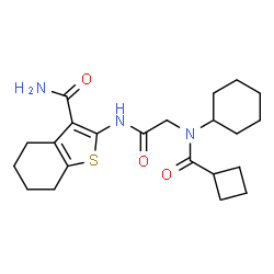 Benzo[b]thiophene-3-carboxamide, 2-[[[(cyclobutylcarbonyl)cyclohexylamino]acetyl]amino]-4,5,6,7-tetrahydro- (9CI) Structure