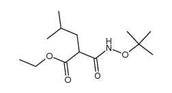 2-tert-butoxyaminocarbonyl-4-methylpentanoic acid ethyl ester Structure