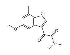 2-(5-methoxy-7-methyl-indol-3-yl)-N,N-dimethyl-2-oxo-acetamide结构式