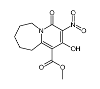 2-hydroxy-3-nitro-4-oxo-4,6,7,8,9,10-hexahydro-pyrido[1,2-a]azepine-1-carboxylic acid methyl ester Structure