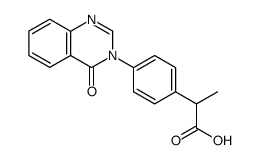 2-[4-(4-oxo-4H-quinazolin-3-yl)-phenyl]-propionic acid Structure