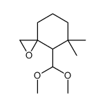 4-(dimethoxymethyl)-5,5-dimethyl-1-oxaspiro[2.5]octane结构式