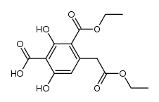 diethyl 4-carboxy-3,5-dihydroxyhomophthalate Structure