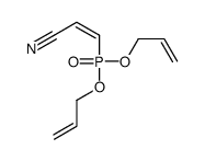 3-bis(prop-2-enoxy)phosphorylprop-2-enenitrile结构式