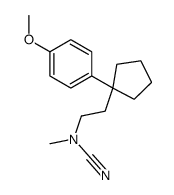 2-[1-(4-methoxyphenyl)cyclopentyl]ethyl-methylcyanamide结构式