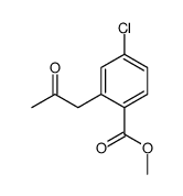 methyl 4-chloro-2-(2-oxopropyl)benzoate结构式