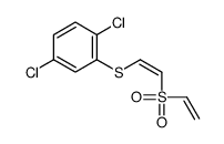 1,4-dichloro-2-(2-ethenylsulfonylethenylsulfanyl)benzene结构式