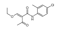 N-(4-chloro-2-methylphenyl)-2-(ethoxymethylidene)-3-oxobutanamide Structure