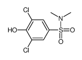 3,5-dichloro-4-hydroxy-N,N-dimethylbenzenesulfonamide结构式