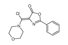4-[chloro(morpholin-4-yl)methylidene]-2-phenyl-1,3-oxazol-5-one Structure