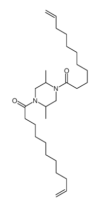 1-(2,5-dimethyl-4-undec-10-enoylpiperazin-1-yl)undec-10-en-1-one结构式