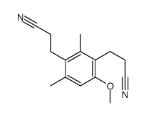 3-[3-(2-cyanoethyl)-4-methoxy-2,6-dimethylphenyl]propanenitrile Structure