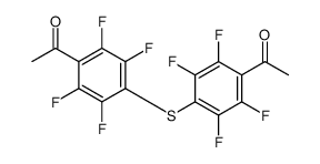 1-[4-(4-acetyl-2,3,5,6-tetrafluorophenyl)sulfanyl-2,3,5,6-tetrafluorophenyl]ethanone Structure