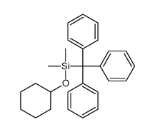 cyclohexyloxy-dimethyl-tritylsilane Structure