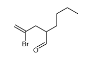 2-(2-bromoprop-2-enyl)hexanal Structure