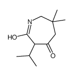 6,6-dimethyl-3-propan-2-ylazepane-2,4-dione结构式