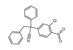 2-(3-Chloro-4-nitro-phenyl)-2,3-diphenyl-propionitrile Structure